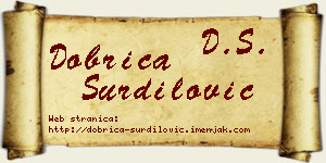 Dobrica Šurdilović vizit kartica